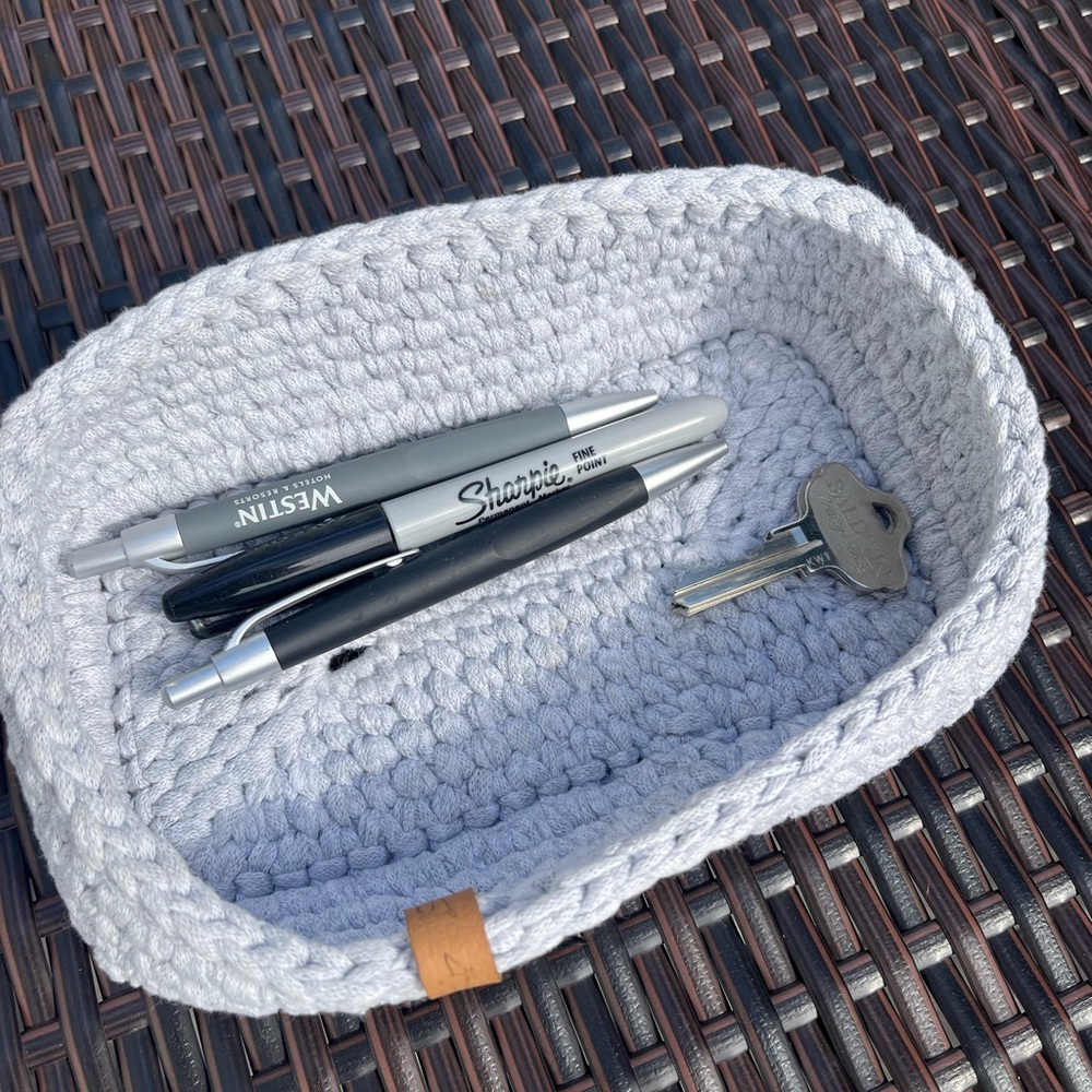 Gray Knitted Basket - Picture 8 of 8